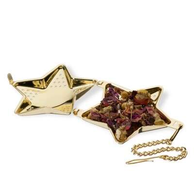 Gold Star Shaped Stainless Steel Tea Infuser