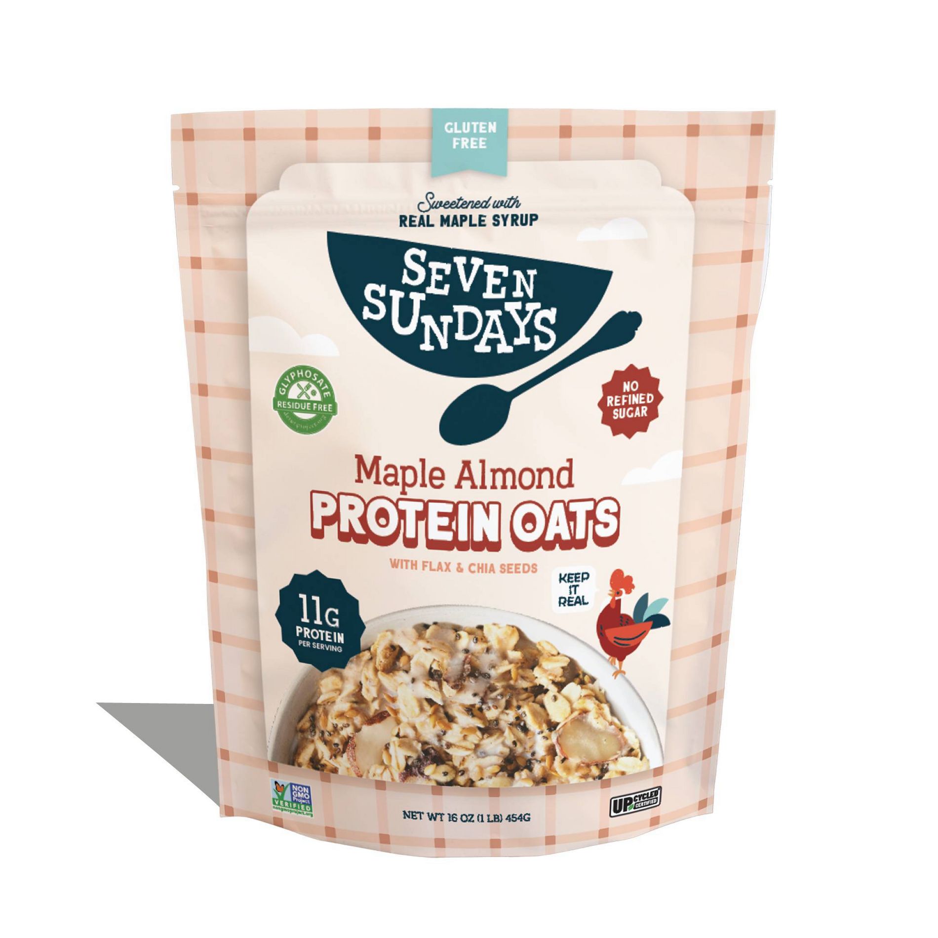 Seven Sundays Maple Almond Protein Oats - 16oz