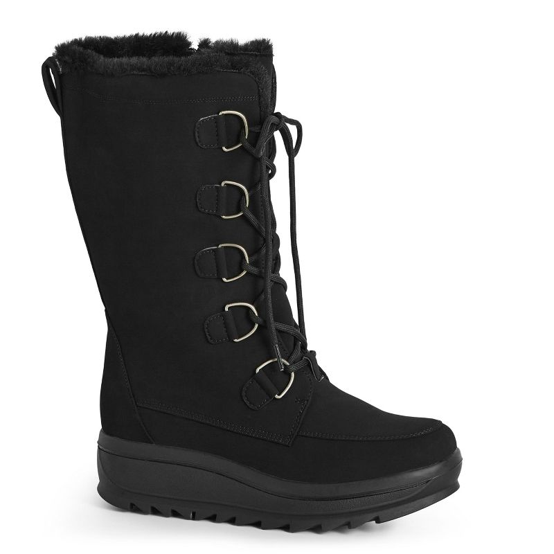 Women's WIDE FIT Shea Cold Weather Boot - black | CLOUDWALKERS, 1 of 7