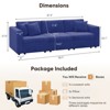 Gymojoy 71"/99.3"/118.1" Loveseat Cloud Sofa Modular Sectional Couch with Deep Seat for Living Room - 2 of 4