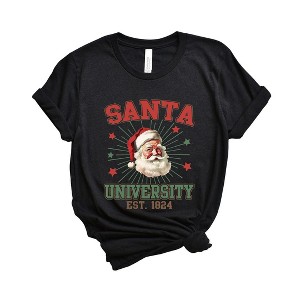 Simply Sage Market Women's Santa University Stars Short Sleeve Graphic Tee - 1 of 4
