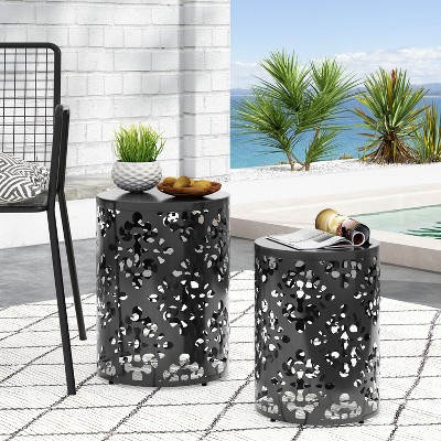 Dracelo Metal S/2 end table