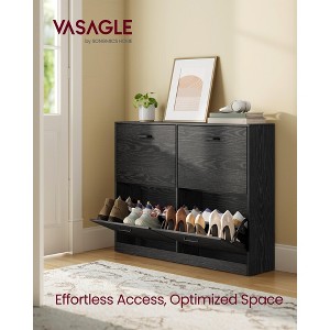 3-Door Flip Shoe Storage Cabinet with Adjustable Shelves, Holds 16-28 Pairs, Space-Saving Organizer, 9.4x41.5x32.6 Inches - 1 of 4