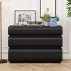 NicBex Modern Black/White Bedroom Dressers No Handle,Chest of Drawers for Bedroom,Entryway,Wooden Dresser Chest - 3 of 4