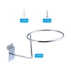 Unique Bargains Metal Rust-proof Wall Mount Space-saving Helmet Cap Jacket Holder Silver Tone 2 Pcs - 3 of 3