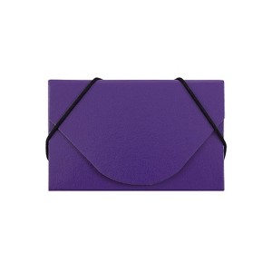 JAM PAPER Matte Business Card Case with Flap Purple (369032737) - 1 of 3