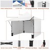 Yaheetech Portable 10 X 10 ft. Pop-up Canopy Tent with 3 Sidewalls and Adjustable Awning - 4 of 4
