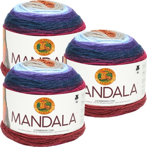 (3 Pack) Lion Brand Mandala Yarn - Griffin : Target