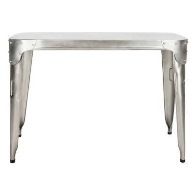 Classic Iron Console Table Silver - Safavieh