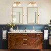 Wooakway 32"H Rectangle Bathroom Mirror with Pivoting Design Metal Frame for Vanity Living Room Bedroom Entryway Black - 3 of 4