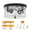 Flush Mount Ceiling Light Farmhouse Kitchen Island Ceiling Light with Bubble Glass Close to Ceiling Light Fixture - 4 of 4