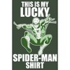 Juniors Womens Marvel St. Patrick's Day Spider-Man Lucky Festival Muscle Tee - 2 of 4