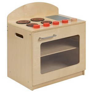 Flash Furniture Children's Wooden Kitchen Stove for Commercial or Home Use - Safe, Kid Friendly Design - 1 of 4