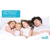 Biloban Pillow Covers, Pillowcase, Standard Size Zippered Pillow Cases, 100% Waterproof, Standard Size, White, Set of 4 - 2 of 4