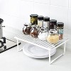 Attop Stackable Metal Kitchen Storage Shelves for Dishes, 12.5" L x 8" D x 4.5" H, Set of 2, White - 3 of 4