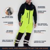 RefrigiWear Insulated Reflective High Visibility Extreme Softshell Bib Overalls - 3 of 4