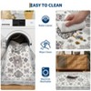 Area Rugs Washable Non-Slip Floral Vintage Print Pattern Carpet for Living Room - 4 of 4