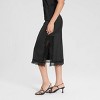 Women's Lace Trim Satin A-Line Skirt - A New Day™ - 3 of 4