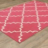 Captiv8e Designs Hilo Scalloped Lattice Pink/Ivory Indoor/Outdoor Rug - 2 of 4