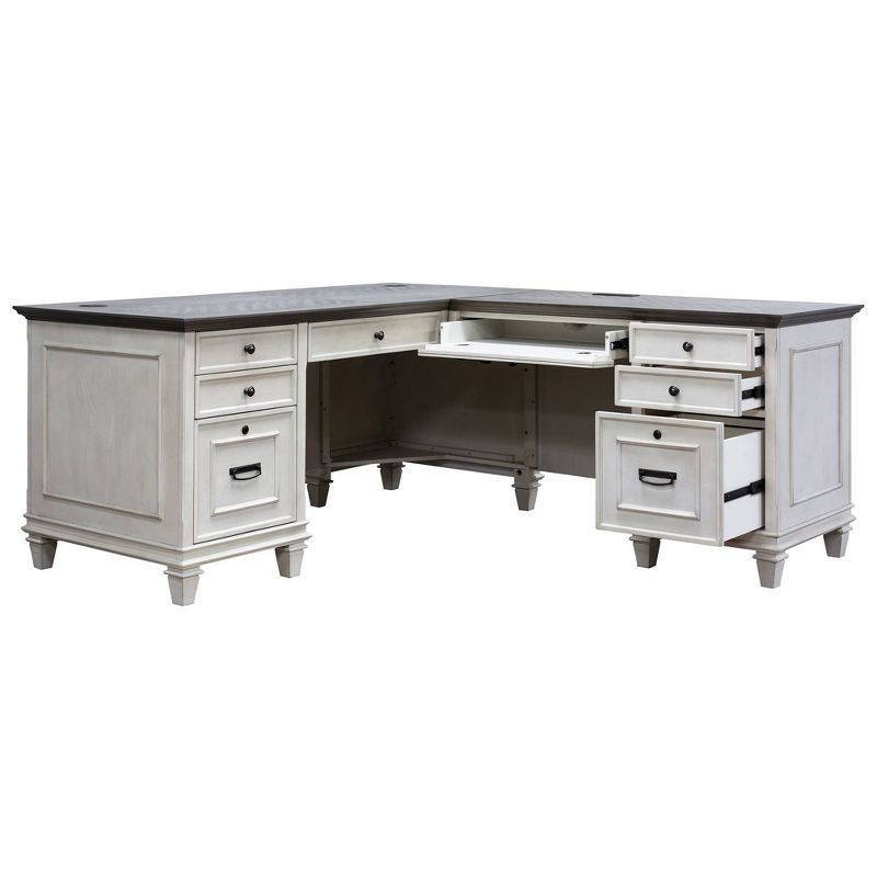 Hartford L Shaped Pedestal Desk - Martin Furniture, 6 of 8