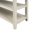 Ridstar 50 in. W Beige Design Console Tables with Two Open Shelve - 4 of 4