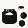 Unique Bargains Women's Yoga Hair Scarfs Bohemia Head Wraps 5.31" Wide Black 4 Pcs - 4 of 4
