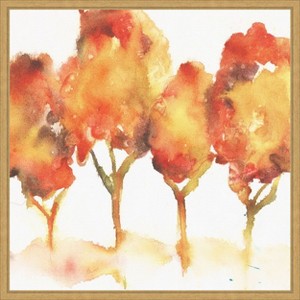 Amanti Art Golden Forest by Joyce Combs Framed Canvas Wall Art - 1 of 4