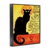 Stupell Industries Vintage Halloween Black Cat Framed Giclee Art - 2 of 4