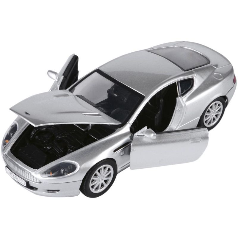Aston Martin DB9 Coupe Silver Metallic "Timeless Legends" 1/24 Diecast Model Car by Motormax, 3 of 4