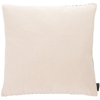 Kensing Black and White Striped Cotton Throw Pillow