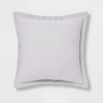 Euro Cotton Linen Blend Chambray Decorative Throw Pillow - Threshold™