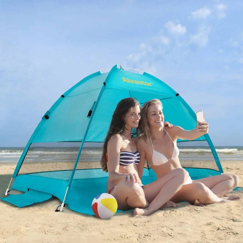 Alvantor Outdoor Instant Pop Up  Sun Shade Canopy 2 People  Beach Shelter Tent Turquoise, 6 of 12