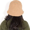 Anna-Kaci Women's High Pile Fleece Bucket Hat with Soft Textured Fabric and Modern Casual Design - 4 of 4