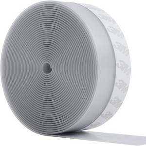 25mm x 33ft Self Stick Silicone Door Seal Weatherstrip - 1 of 4