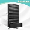 TOAOTBNBO Outdoor Planter Box with Square-Hole Trellis, Metal Raised Garden Bed for Climbing Plants, Galvanized Garden Box with Drainage Holes - 2 of 4