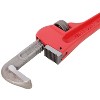 KTMBDW Heavy Duty Steel Straight Pipe Wrench, Adjustable Plumbing Wrench, Drop Forged, Red - 4 of 4