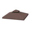 Gulches 10x10 Ft Outdoor Patio Gazebo Replacement Canopy - Double Tiered Roof Cover Only (Frame Not Included) - 2 of 4
