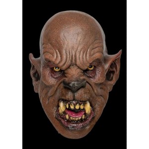 HalloweenCostumes.com One Size Fits Most   Wolfman Mask, Brown/Yellow - 1 of 4
