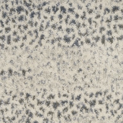 Beige and Gray Abstract Synthetic Rectangular Rug 7'10" x 10'6"