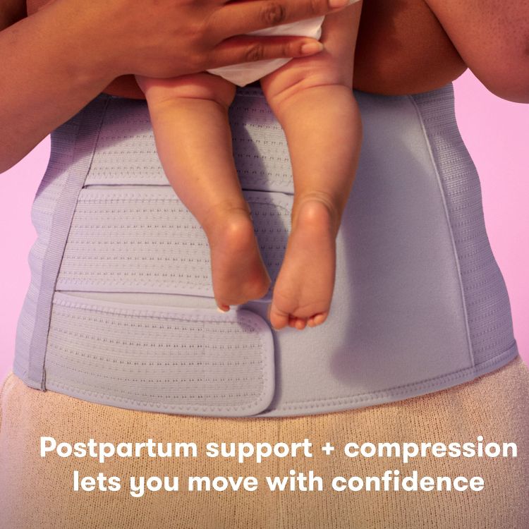 Frida Mom Postpartum Abdominal Support Binder: Spandex, Front Hook and Loop Fastener, Back Elastic, Under Belly, 2 of 6