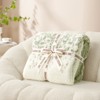 Snuggle Sac Cozy Fuzzy Reversible Knit Throw Blanket Soft Reversible Bedding Blankets - 2 of 4
