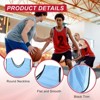 Unique Bargains Team Sports Reversible Numbered Soccer Training Vest 6 Pcs - 3 of 4