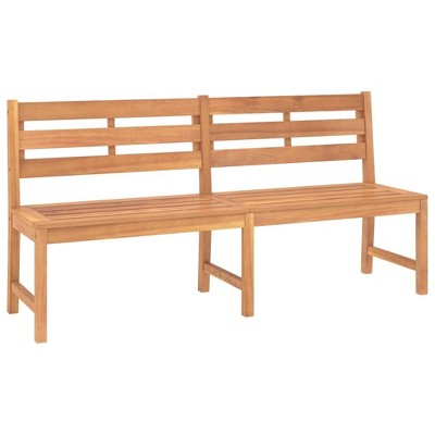 vidaXL Garden Bench Warm Wood Tone Teak Wood Large Durable