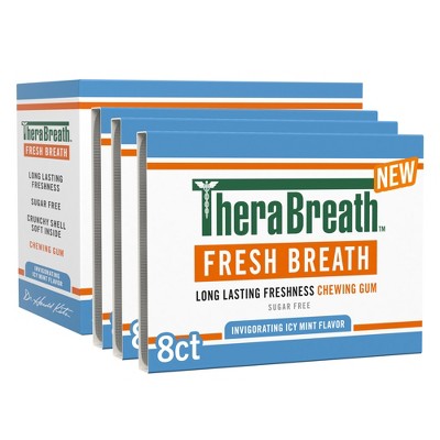 TheraBreath Gum Icy Mint Breath Freshener - 24ct