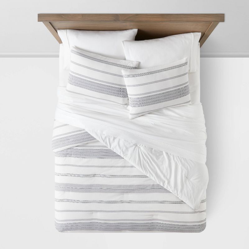 Cotton Woven Stripe Comforter & Sham Set - Threshold™, 4 of 6