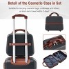4 Piece ABS Luggage Set with Spinner Wheels TSA Lock and Travel Cosmetic Case Lightweight for Vacation - Cuddlewood - 3 of 4