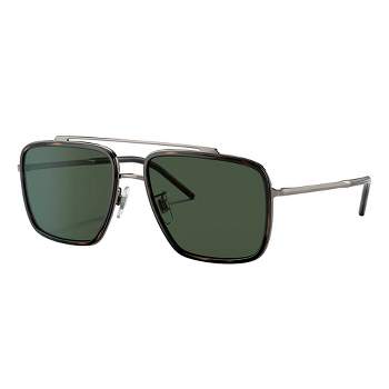 Burberry 3620t4 Unisex Square Polarized Sunglasses Matte Green 57mm : Target