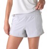 Future Planet Women's Nova Premium Performance Sport Athletic 4" High Waisted Active Gym Workout Running Shorts Grey - 2 of 4