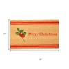 HomeRoots 17" X 29" Brown Red And Green Merry Christmas Outdoor Coir Door Mat - 3 of 4