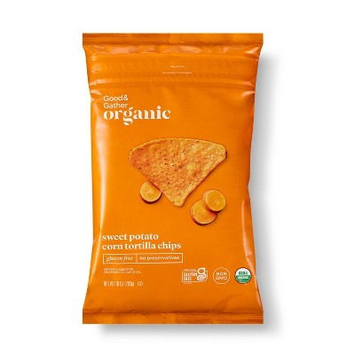 Organic Sweet Potato Corn Tortilla Chips - 10oz - Good & Gather™